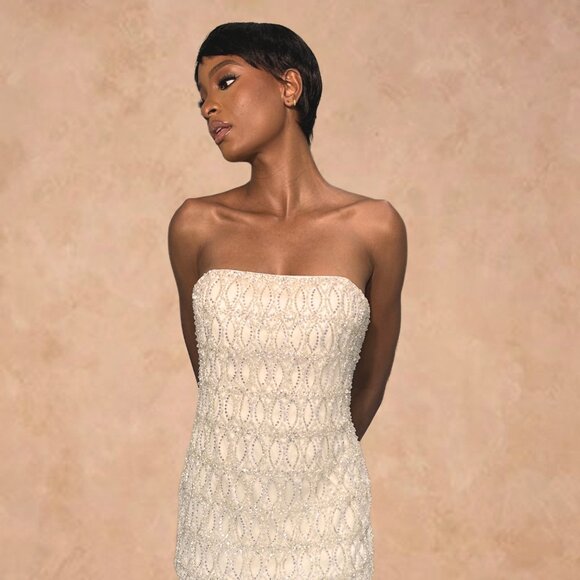 ✨ One-of-a-kind luxury bridal/formal dress — NEW / NEVER WORN ✨ - Picture 2 of 7